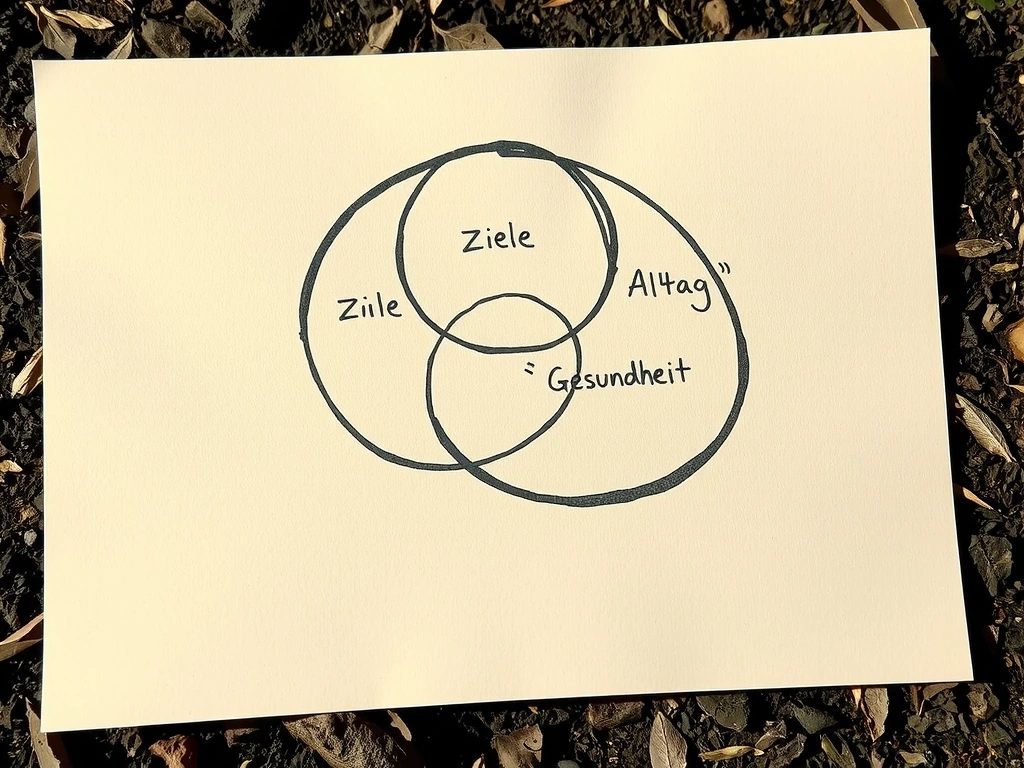 Diagramm: Ziele, Alltag, Gesundheit
